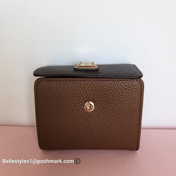 DOONEY & BOURKE Colorblock Small Flap Pebbled Leather Credit Card Bifold Wallet - Picture 10 of 16